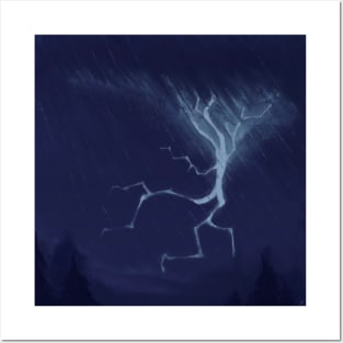 Lightning with Rain Posters and Art